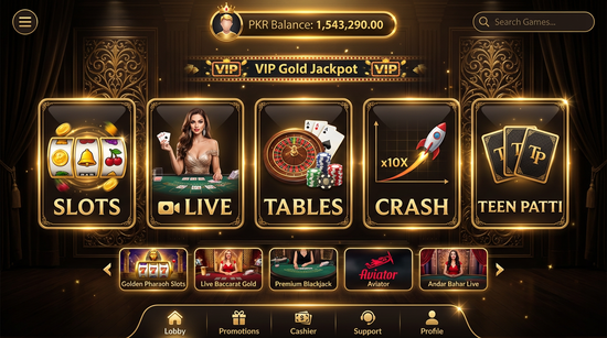 Main screen of Gameistan PKR Game.version.slots low budget casino page for PK players