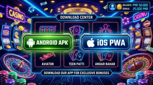 Main screen of Gameistan PKR Game.version.slots low budget download page for PK players